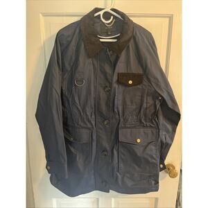J. Crew Navy Utility Jacket with Black Accents